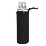 Set de 2 sticle 500 ml, rezistente la caldura si frig, transparent/argintiu/negru - imagine 2