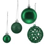 Set globuri brad, Craciun, 150 bucati, verde inchis, NEW 2 - imagine 7
