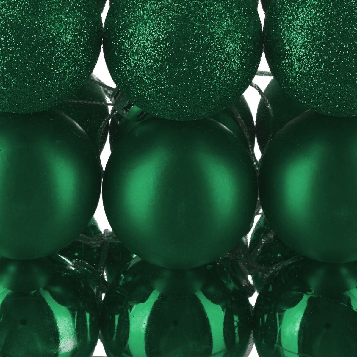 Set globuri brad, Craciun, 150 bucati, verde inchis, NEW 2 - imagine 2
