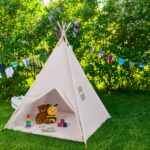 Cort de joaca pentru copii, 158 x 125 x 125 cm, Relaxdays - imagine 3