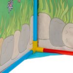 Cort de joaca pentru copii, casa cu 2 intrari, 103 x 96 x 75 cm, Relaxdays - imagine 8
