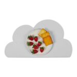 Suport pentru farfurii, antiderapant, din silicon, gri, 47 x 26,5 cm, Relaxdays