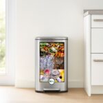Cos de gunoi cu pedala, 50 L, otel inoxidabil, argintiu, 65 x 42,5 x 35 cm, Relaxdays - imagine 5