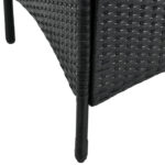 Set mobilier pentru terasa/balcon, antracit, poliratan - imagine 8