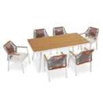 Set mobilier de gradina Costa Rica, 7 piese, design modern