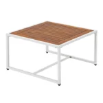 Set mobilier de gradina/terasa St. Tropez, 4 persoane, gri/alb - imagine 5