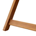Set mobilier pentru terasa/balcon, din lemn, maro - imagine 6