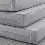 Set mobilier de gradina/terasa St. Tropez, 4 persoane, gri/alb - imagine 7