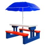 Set mobilier de gradina/camping pentru copii SpielWerk, 3 piese