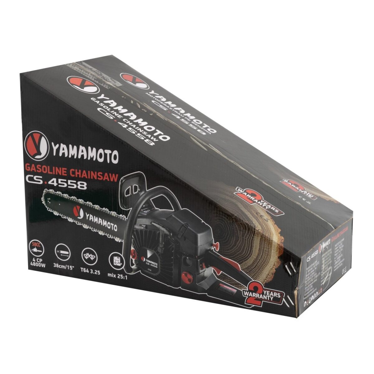 Drujba pe benzina CS-4552 4.8 kW / 4 CP, 58 cm³, 3400 rot/min, YAMAMOTO - imagine 9