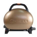 Gratar portabil, pe gaz, stut ⌀ 10mm si 15mm, gold, O-GRILL 500