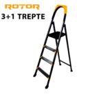 Scara metalica, pliabila, 3+1 trepte, Rotor