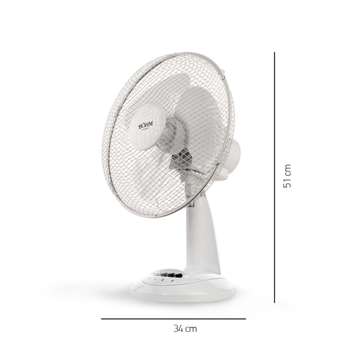 Ventilator de birou, 3 viteze, 40 W Böhm Home - imagine 7