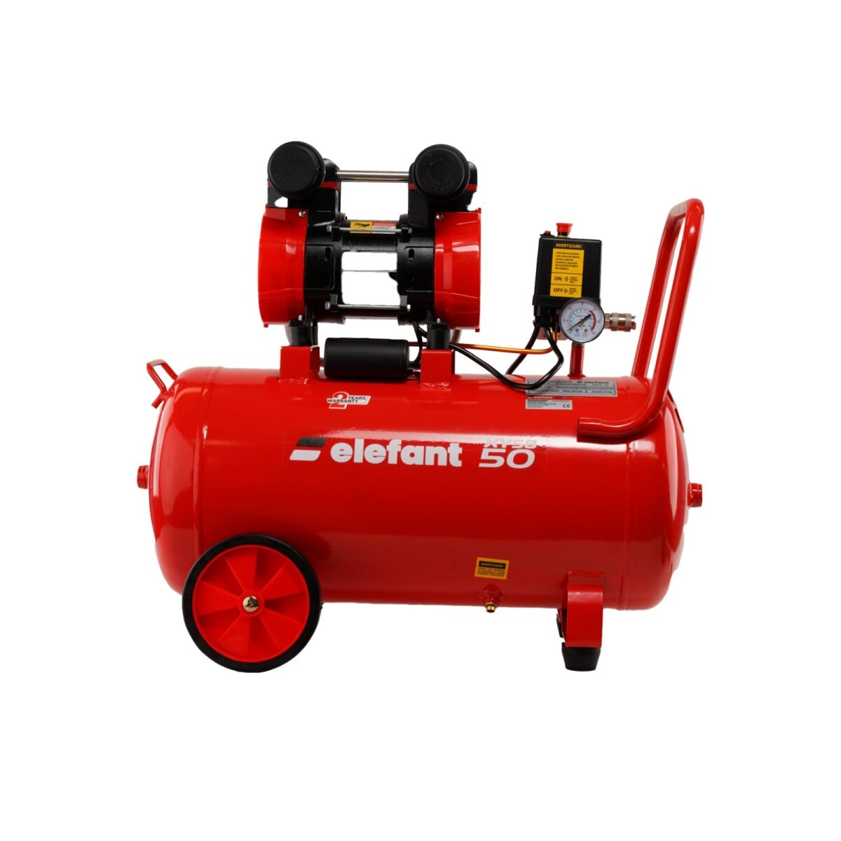 Compresor aer, 50 litri, 8 bar, debit aer 0.25 m³/min, Elefant - imagine 2