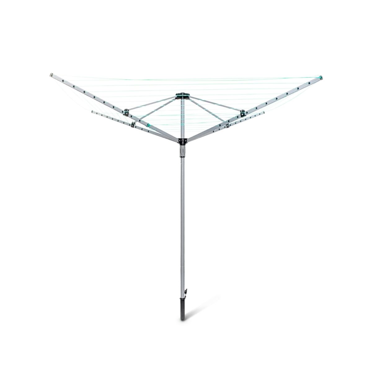 Uscator rufe XXL de exterior curte si gradina, otel, rotativ, pliabil 49 m,Relaxxdays - imagine 10