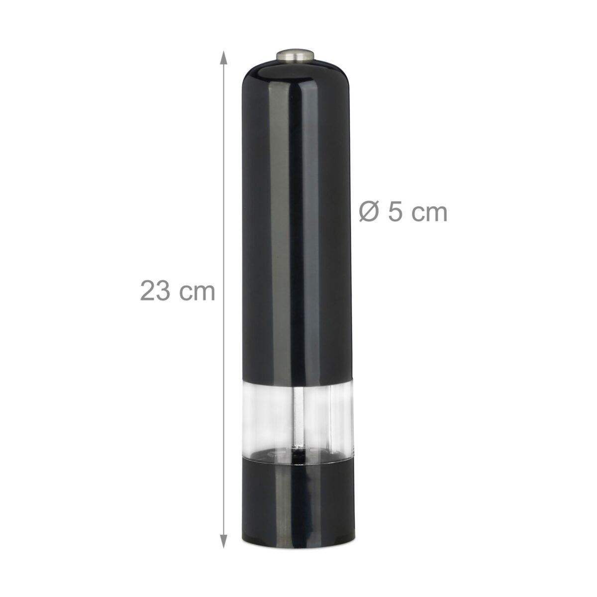 Set 2 rasnite electrice, cu LED, sare & piper, 22 x 5 x 5 cm, Relaxdays - imagine 4