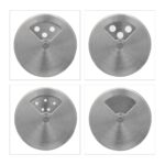 Set 12 recipiente pentru condimente, rotunde, transparente, Relaxdays - imagine 6