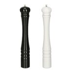 Set 2 rasnite, sare & piper, alb-negru, 40 x 6,5 cm, Relaxdays