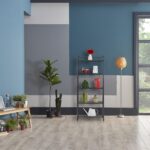 Etajera Metalica cu 5 Rafturi – Design Elegant, Fara Gaurire, pentru Baie, Bucatarie sau Living, negru, Relaxdays - imagine 2