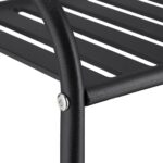 Etajera Metalica cu 5 Rafturi – Design Elegant, Fara Gaurire, pentru Baie, Bucatarie sau Living, negru, Relaxdays - imagine 6