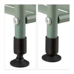 Etajera Metalica cu 5 Rafturi – Design Elegant, Fara Gaurire, pentru Baie, Bucatarie sau Living, verde, Relaxdays - imagine 4
