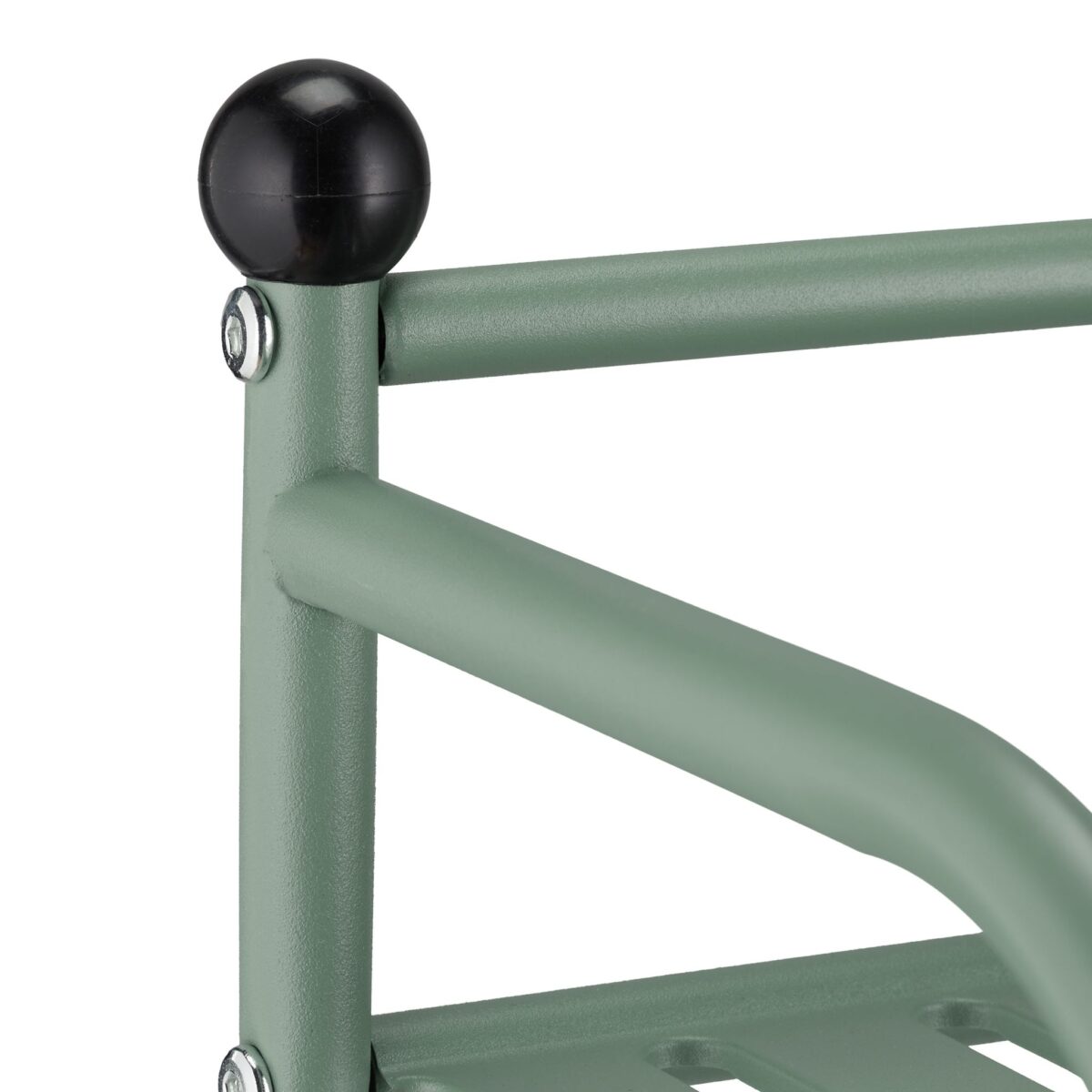 Etajera Metalica cu 5 Rafturi – Design Elegant, Fara Gaurire, pentru Baie, Bucatarie sau Living, verde, Relaxdays - imagine 5