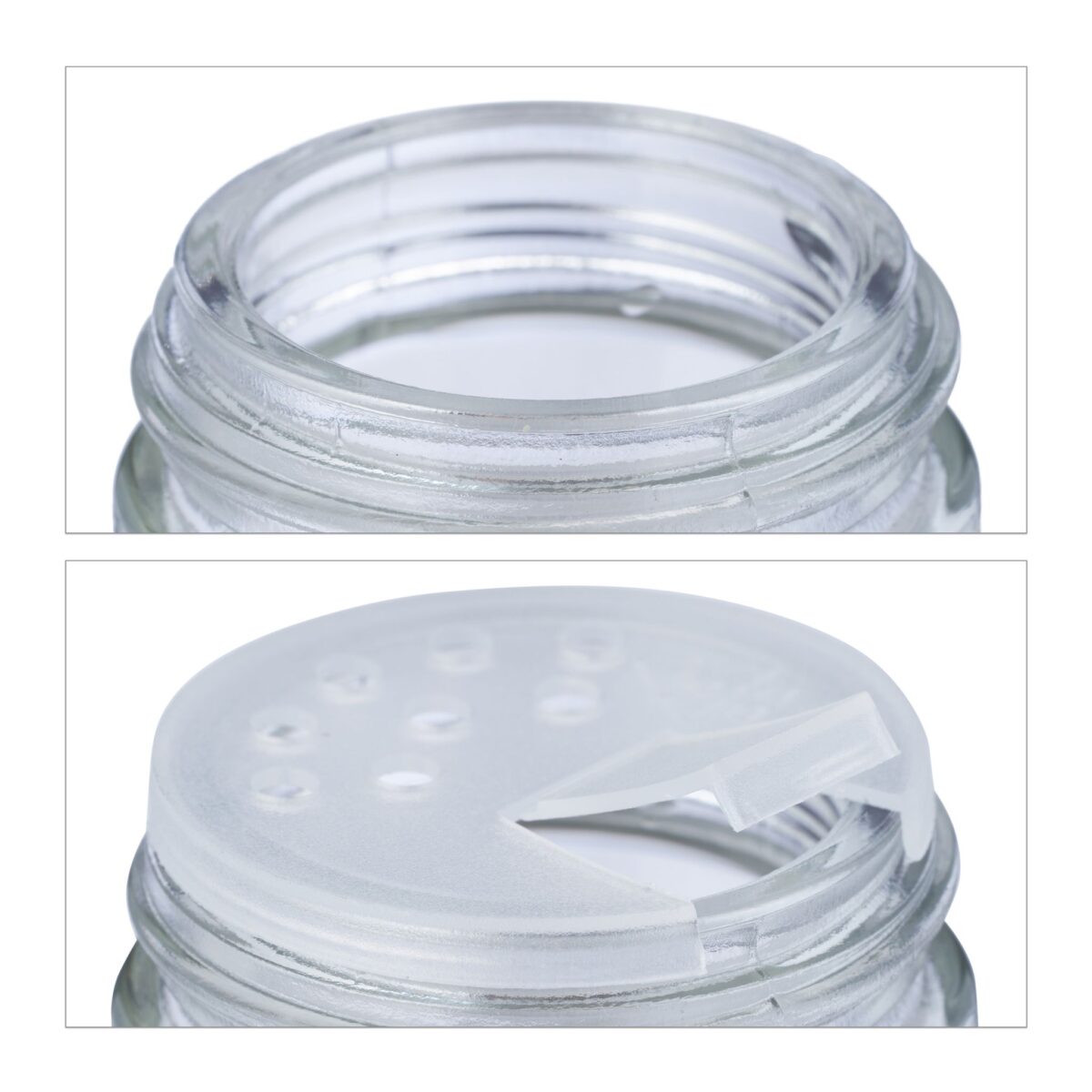 Set 18 recipiente condimente, cu suport, etichete, 22 x 29 x 9,5 cm, Relaxdays - imagine 7