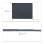 Set 6 platouri ardezie, 40 x 30 cm, Relaxdays - imagine 4