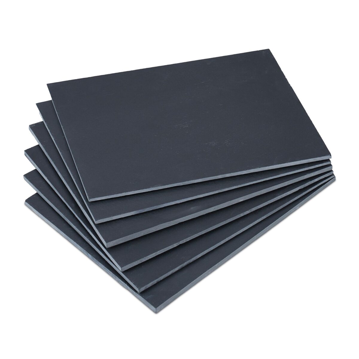 Set 6 platouri ardezie, 40 x 30 cm, Relaxdays - imagine 9
