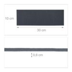 Set 6 platouri ardezie, dreptunghiulare, 30 x 10 cm, Relaxdays - imagine 4