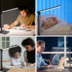 Lampă de birou LED, modernă, cu port de încărcare USB, negru, Monzana - imagine 3