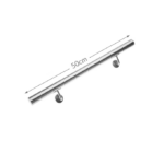 Balustradă pentru scara din oțel inoxidabil, 4,2x50cm, Monzana® - imagine 4