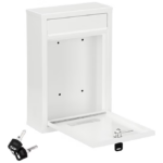 Set de 6 cutii poștale albe cu câte 2 chei fiecare, otel galvanizat, Monzana® - imagine 3