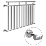 Balustradă pentru balcon in stil francez, inox, 90x156cm, Monzana® - imagine 2