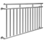 Balustradă pentru balcon in stil francez, inox, 90x184cm, Monzana®