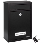 Set de 6 cutii poștale negre cu câte 2 chei fiecare, otel galvanizat, Monzana® - imagine 6