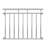 Balustradă pentru balcon in stil francez, inox, 90x128cm, Monzana® - imagine 4