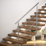 Balustradă pentru scară, oțel inoxidabil, 80cm, 2 bare, Monzana® - imagine 6