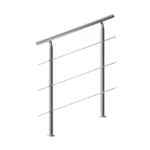 Balustradă pentru scară, oțel inoxidabil, 100cm, 3 bare, Monzana®