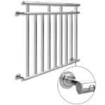 Balustradă pentru balcon in stil francez, inox, 90x128cm, Monzana® - imagine 2