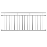 Balustradă pentru balcon in stil francez, inox, 90x225cm, Monzana® - imagine 4