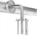 Set de 5 balustrade modulare din oțel inoxidabil 4,2x500cm, Monzana® - imagine 7