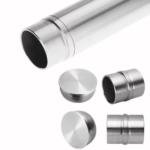 Set de 5 balustrade modulare din oțel inoxidabil 4,2x500cm, Monzana® - imagine 6