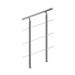 Balustradă pentru scară, oțel inoxidabil, 80cm, 3 bare, Monzana®