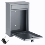 Set de 6 cutii poștale argintii cu câte 2 chei fiecare, otel galvanizat, Monzana® - imagine 5