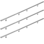 Set de 6 balustrade modulare din oțel inoxidabil 4,2x600cm, Monzana®