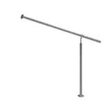 Balustradă de intrare din inox, 100cm, reglabila, Monzana®