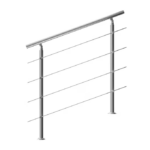 Balustradă pentru scară, oțel inoxidabil, 120cm, 4 bare, Monzana®