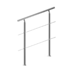 Balustradă pentru scară, oțel inoxidabil, 100cm, 2 bare, Monzana®