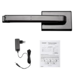 Lampă de birou LED, modernă, cu port de încărcare USB, negru, Monzana - imagine 9